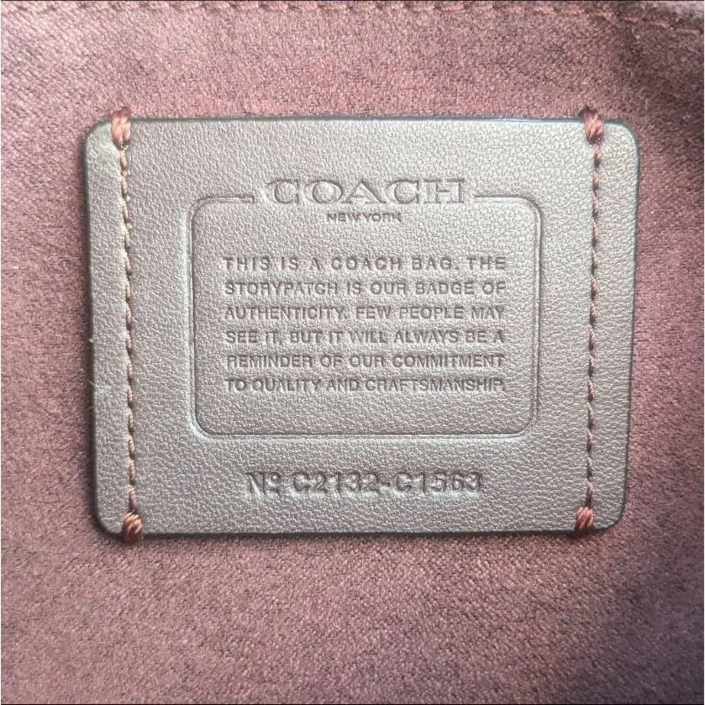 Coach Marlie Top Handle Satchel In Blocked Signature Canvas. C1563 - Picture 10 of 10